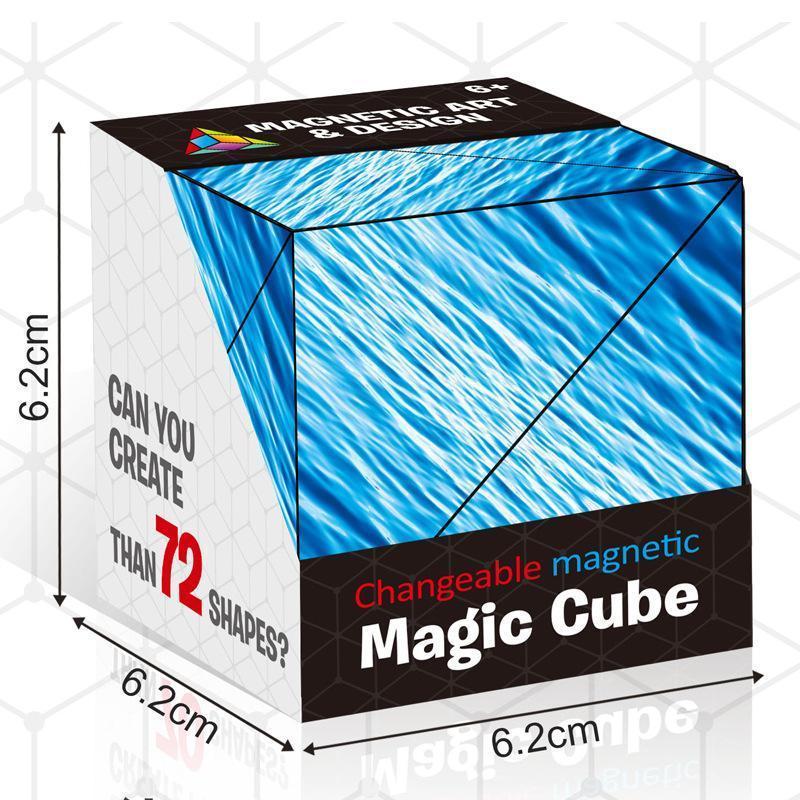 Niropi | Magnetic Transforming Cube | Transforming Puzzle Toy | Multicolor