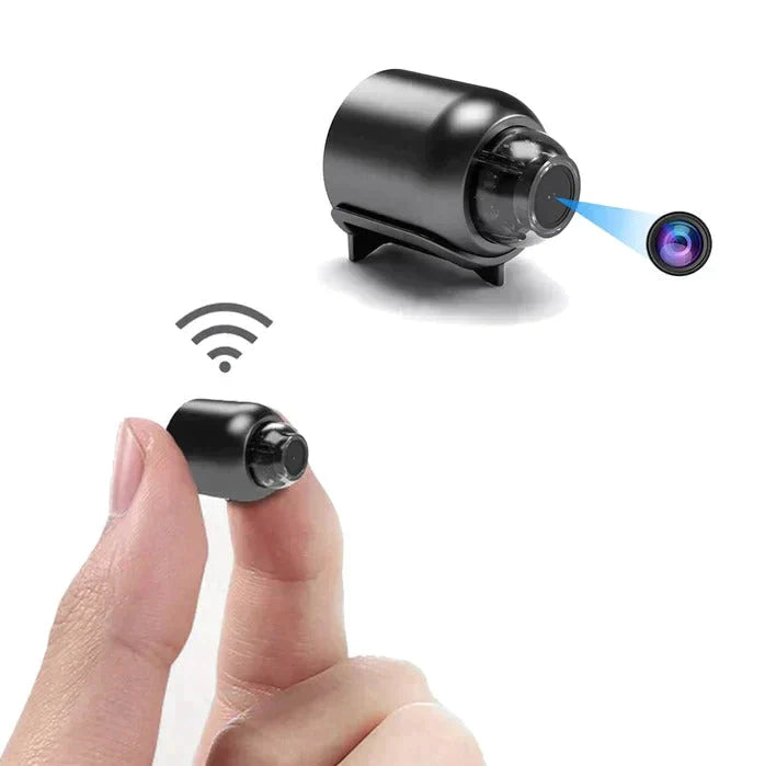 Niropi | Mini Wi-Fi Surveillance Camera | Wireless with Night Vision & Motion Detection | Black