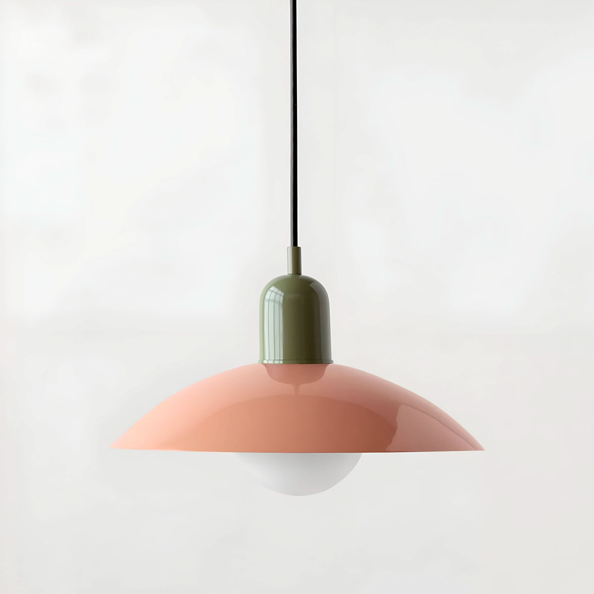 Niropi | Modern Macaron Bauhaus Pendant Light – Iron Shade