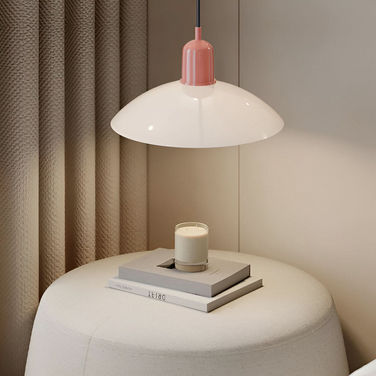 Niropi | Modern Macaron Bauhaus Pendant Light – Iron Shade