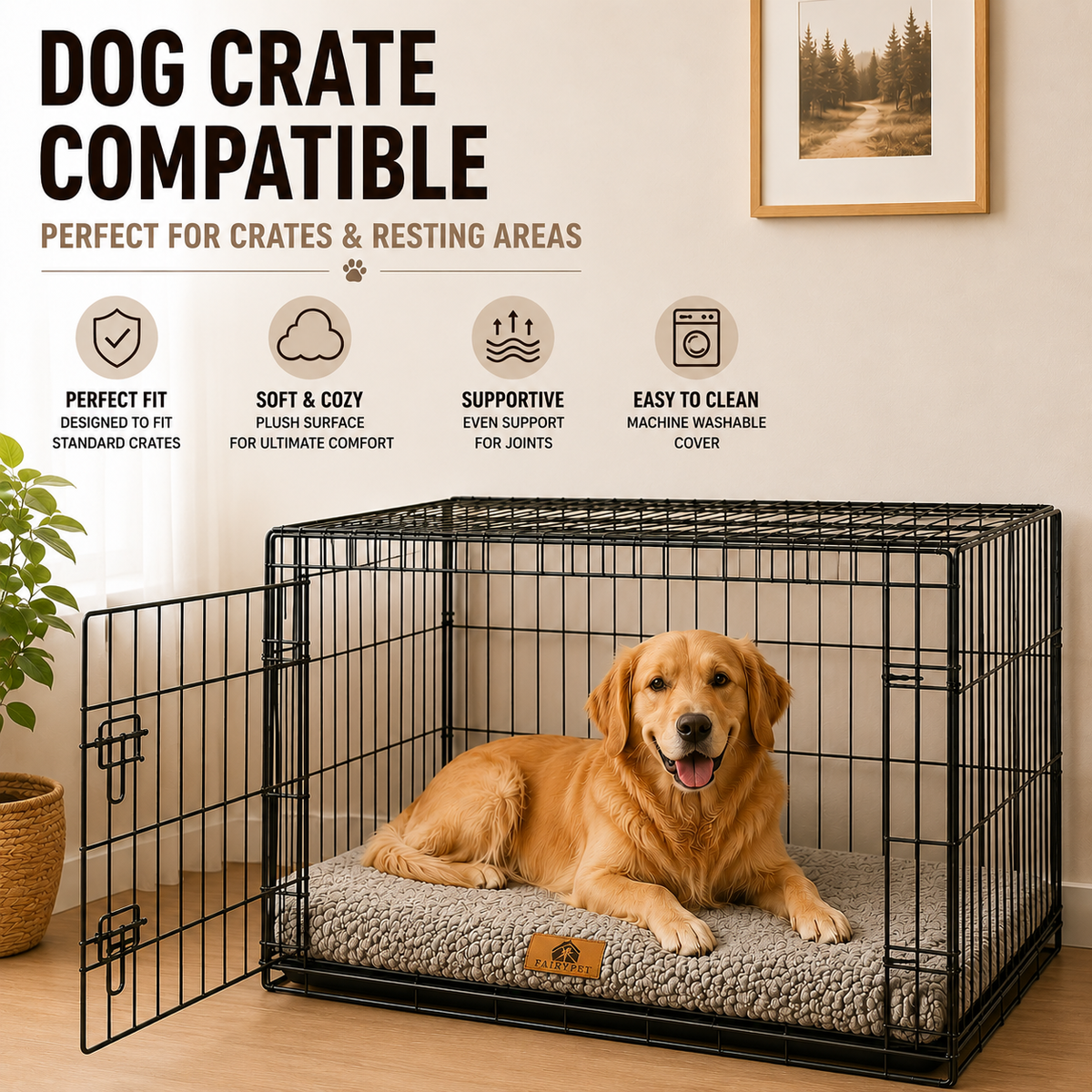 Niropi | Pawventure Flat Orthopedic Foam Dog Mat