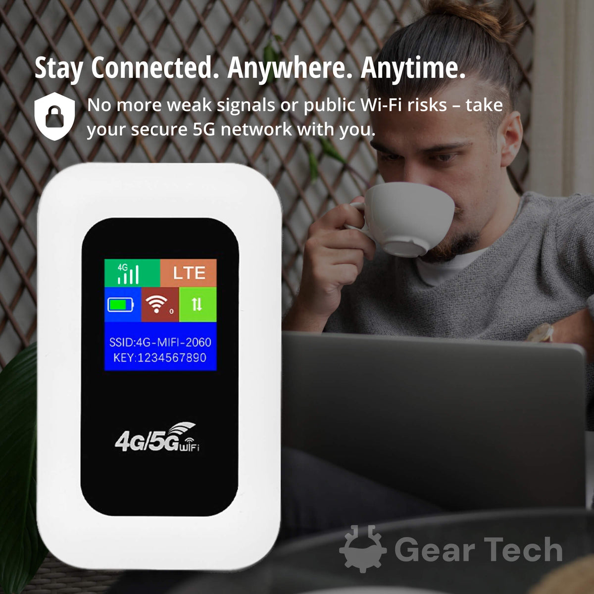 Niropi | Portable 5G Wi-Fi Router | Secure, High-Speed Connection for Travel & Home Use