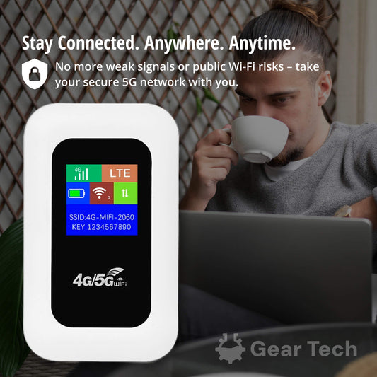 Niropi | Portable 5G Wi-Fi Router | Secure, High-Speed Connection for Travel & Home Use