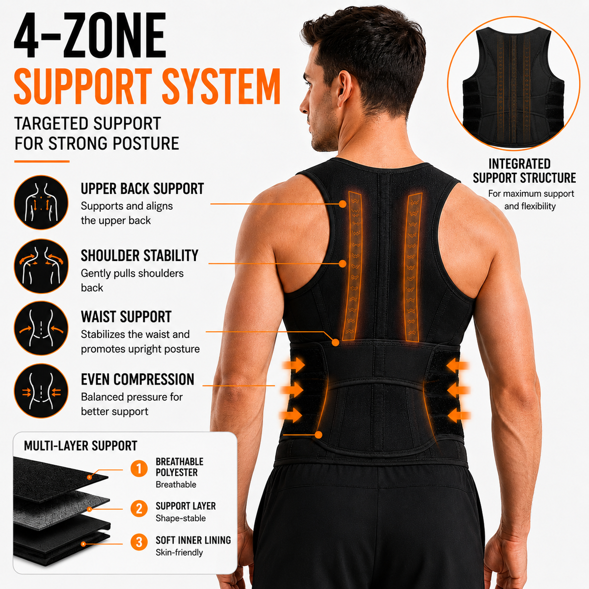 Niropi | PostuFlexor Adjustable Clavicle Posture Brace