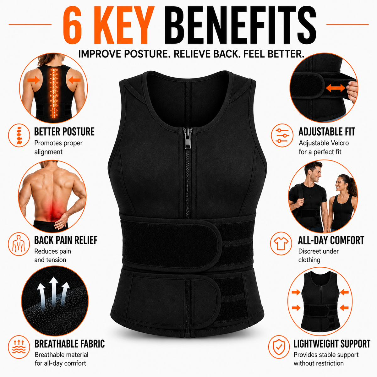 Niropi | PostuFlexor Adjustable Clavicle Posture Brace