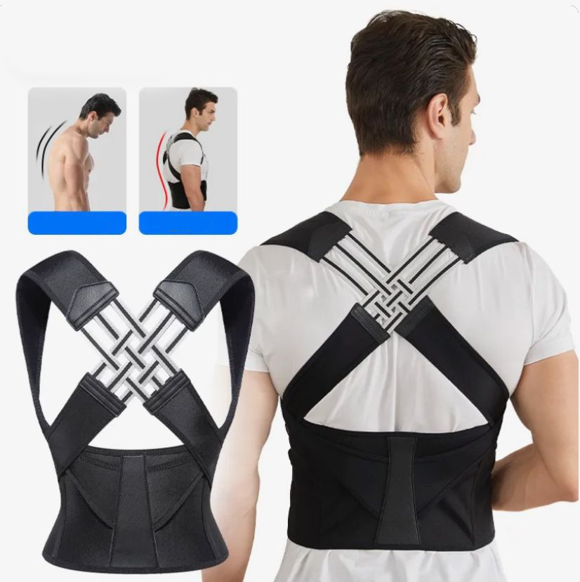 Niropi | Posture Correction Belt | Instant Back & Shoulder Support | Black