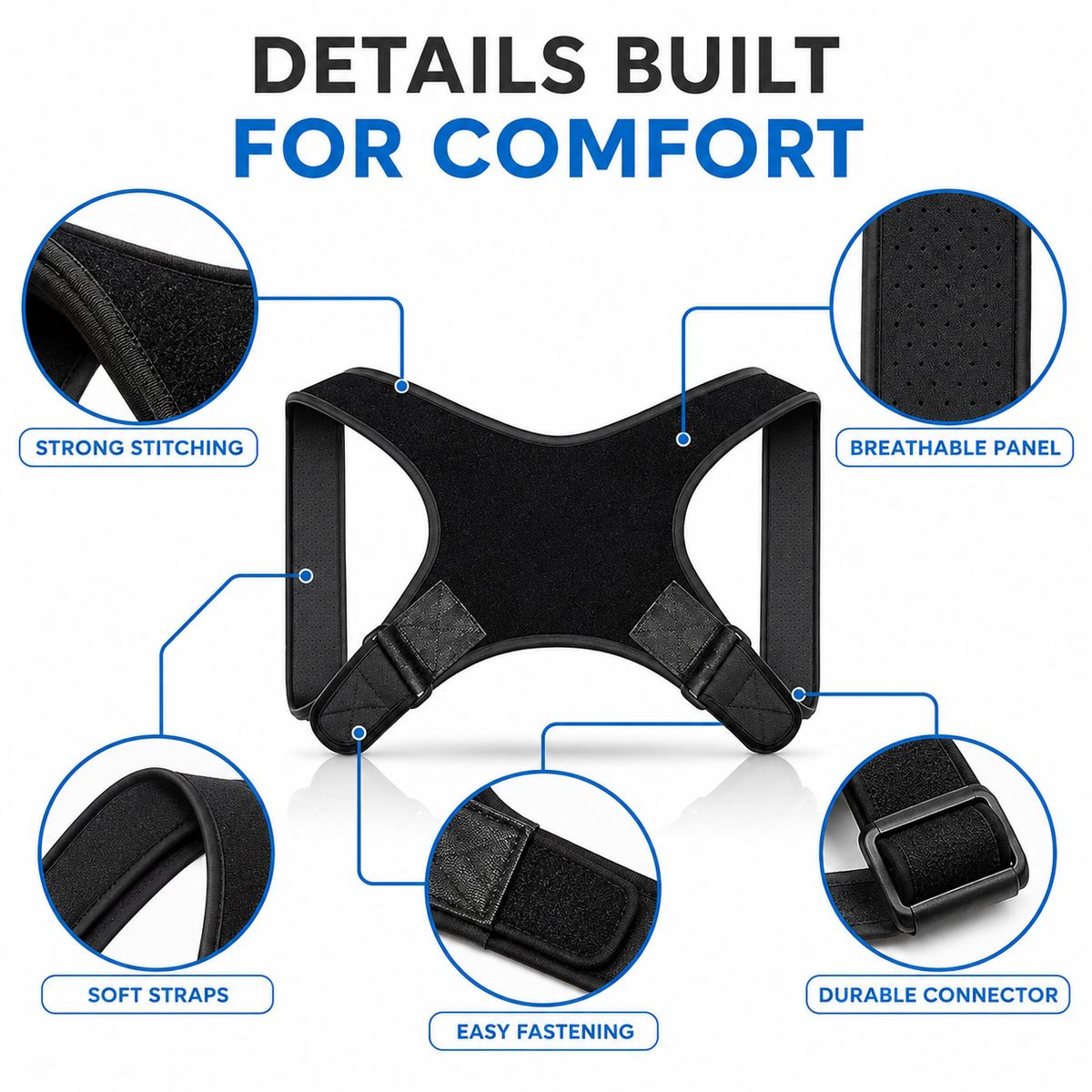 Niropi | PostuSure Adjustable Shoulder Posture Brace