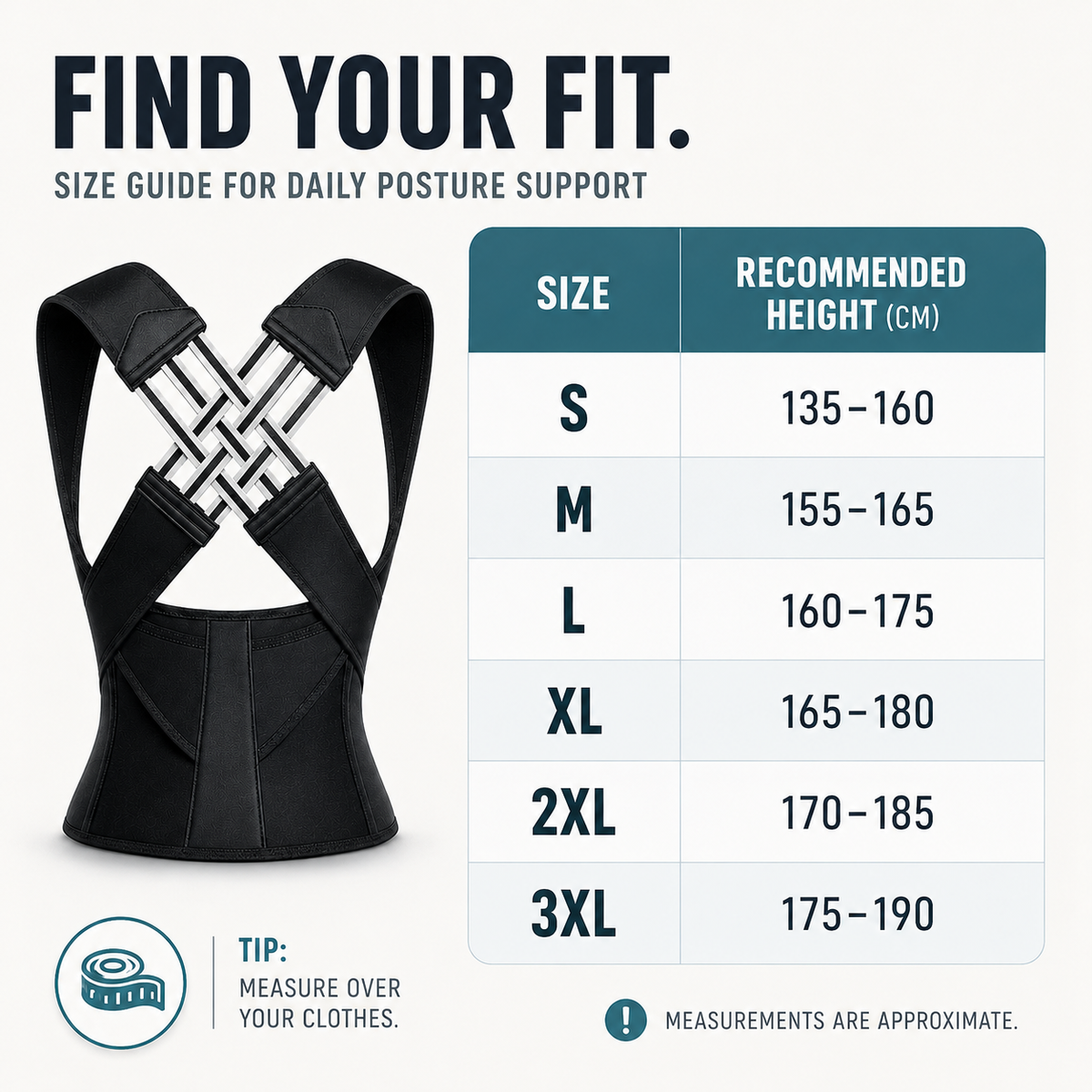Niropi | Postuvera Adjustable Posture Support Brace