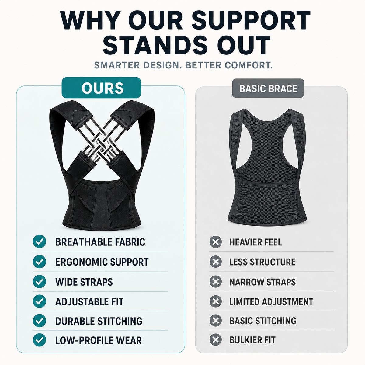 Niropi | Postuvera Adjustable Posture Support Brace