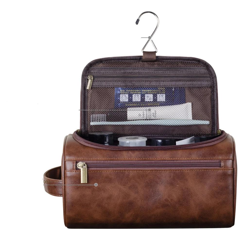 Niropi - Premium Leather Toiletry Bag for Travelers
