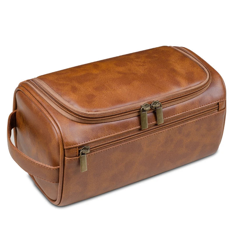 Niropi - Premium Leather Toiletry Bag for Travelers