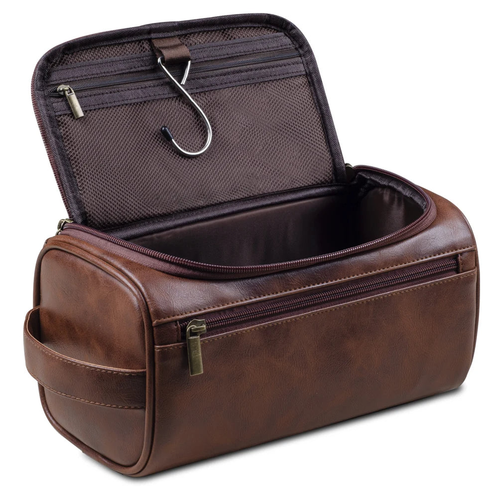 Niropi - Premium Leather Toiletry Bag for Travelers