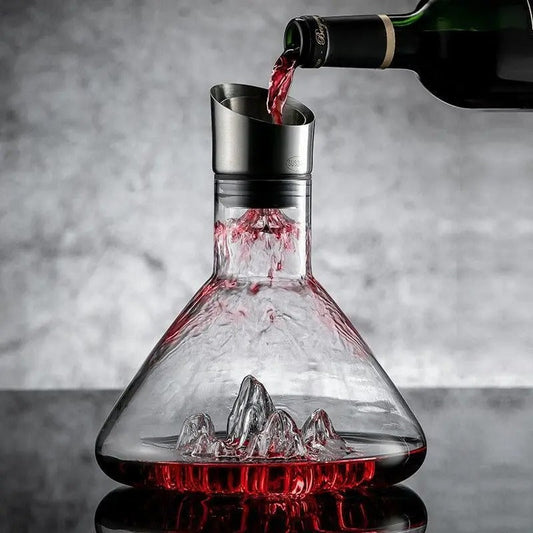Niropi | Premium Wine Decanter | Lead-Free Crystal with Quick Aeration & Filtration for Enhanced Flavor Experience