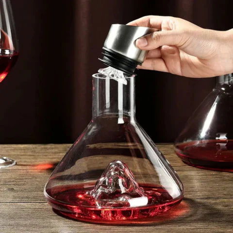 Niropi | Premium Wine Decanter | Lead-Free Crystal with Quick Aeration & Filtration for Enhanced Flavor Experience