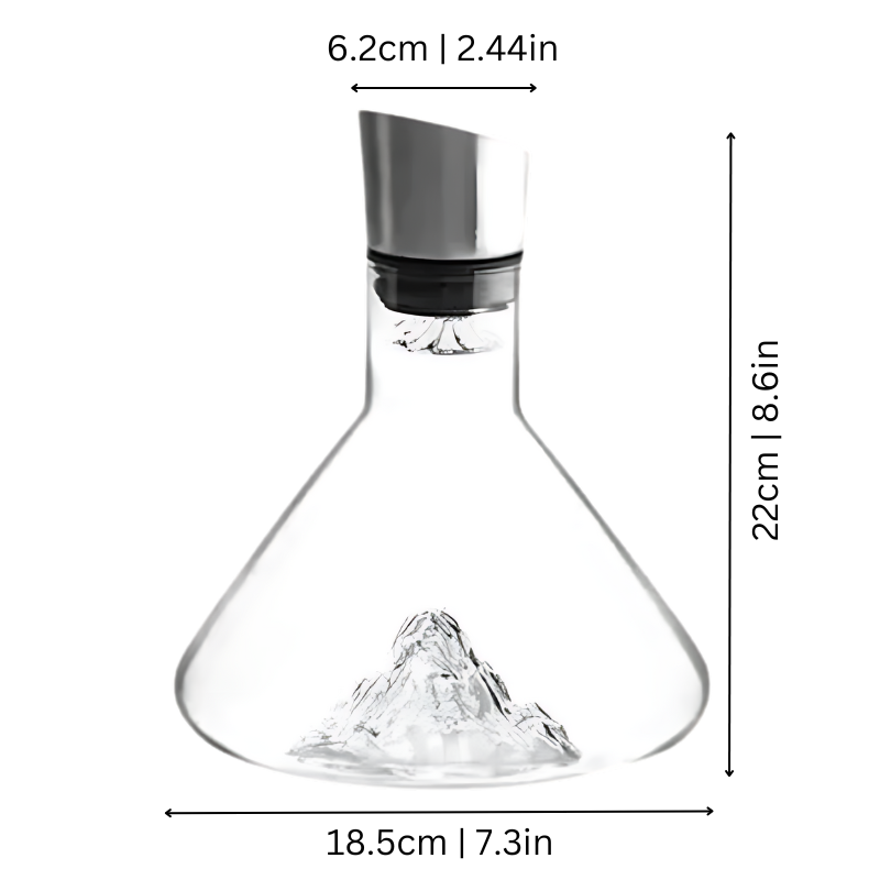 Niropi | Premium Wine Decanter | Lead-Free Crystal with Quick Aeration & Filtration for Enhanced Flavor Experience