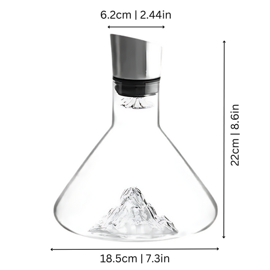 Niropi | Premium Wine Decanter | Lead-Free Crystal with Quick Aeration & Filtration for Enhanced Flavor Experience