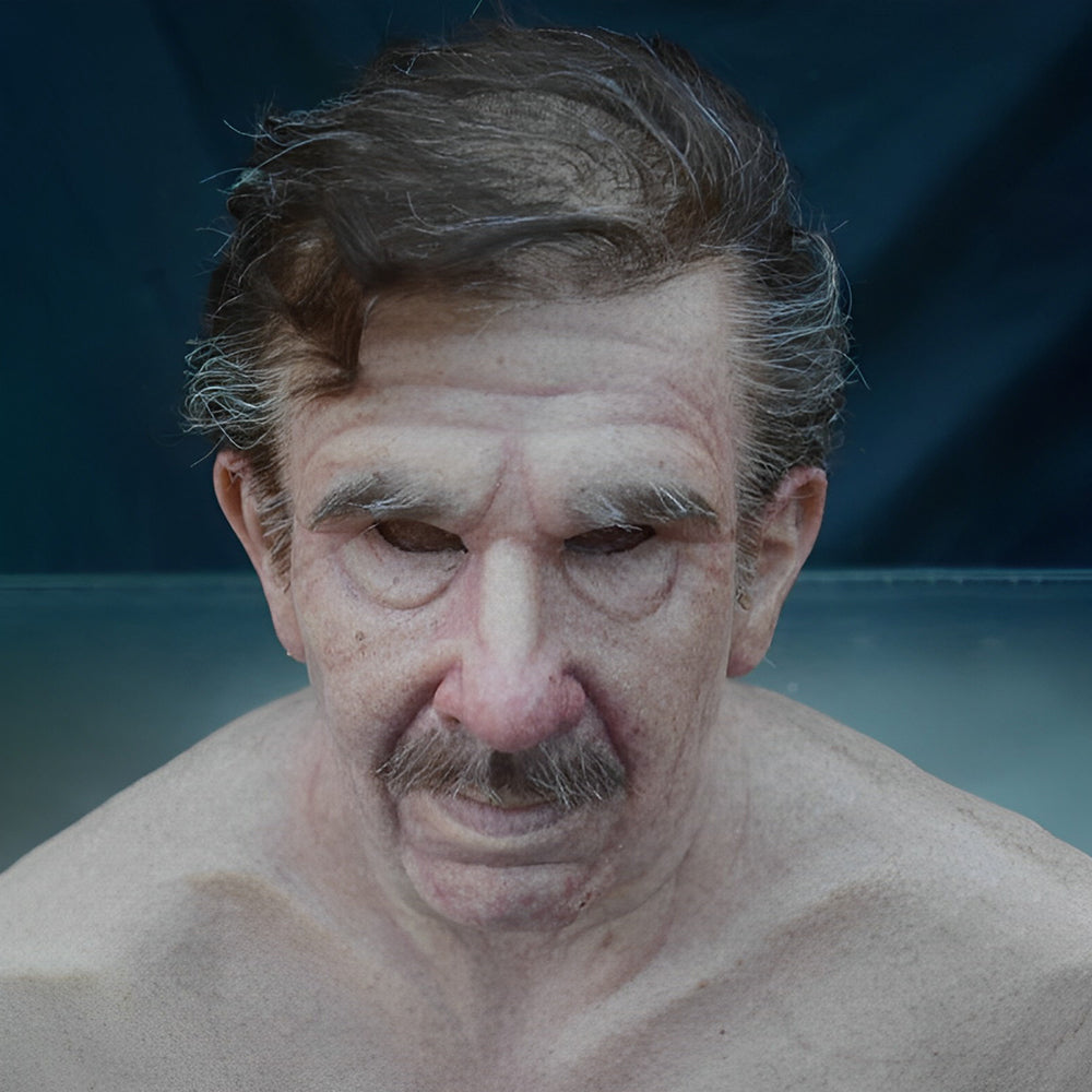 Niropi | Realistic Old Man Mask – Halloween and Cosplay Latex Mask with Movable Mouth