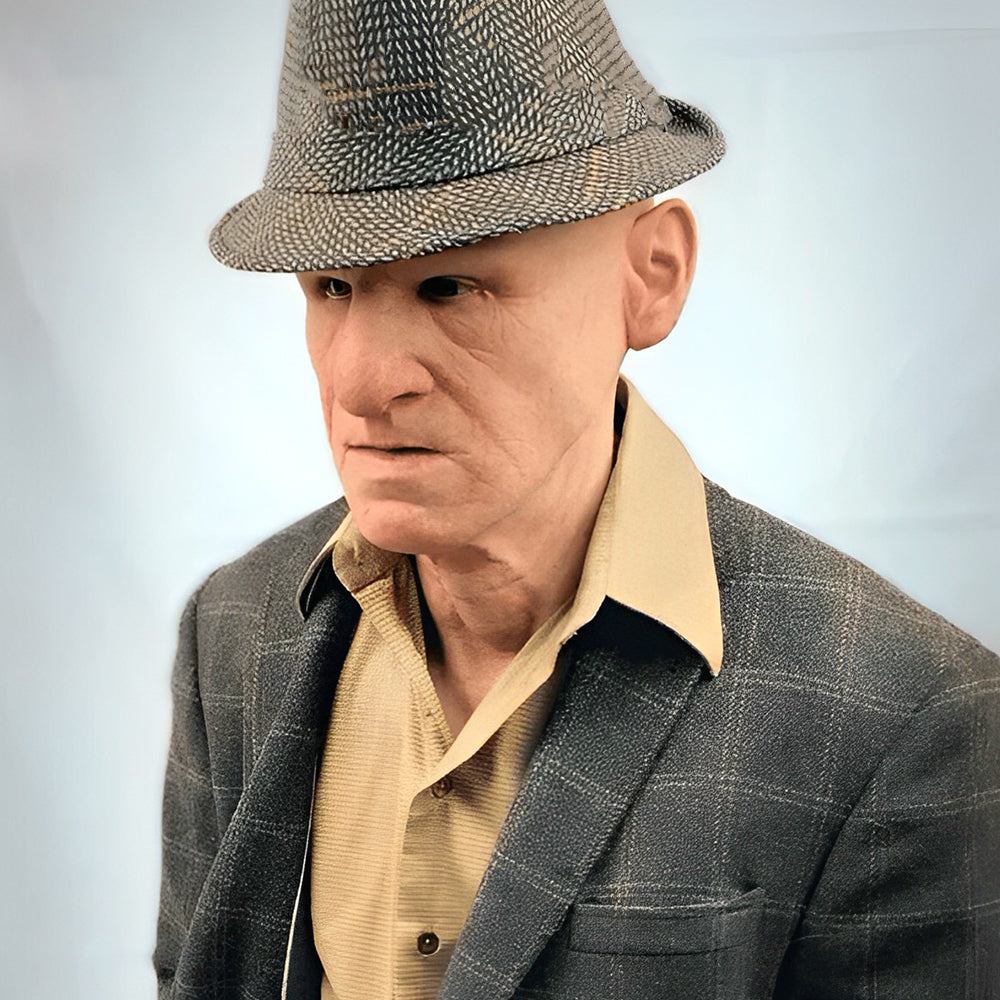 Niropi | Realistic Old Man Mask – Halloween and Cosplay Latex Mask with Movable Mouth