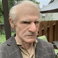 Niropi | Realistic Old Man Mask – Halloween and Cosplay Latex Mask with Movable Mouth