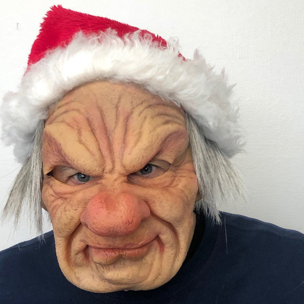 Niropi | Realistic Old Man Mask – Halloween and Cosplay Latex Mask with Movable Mouth