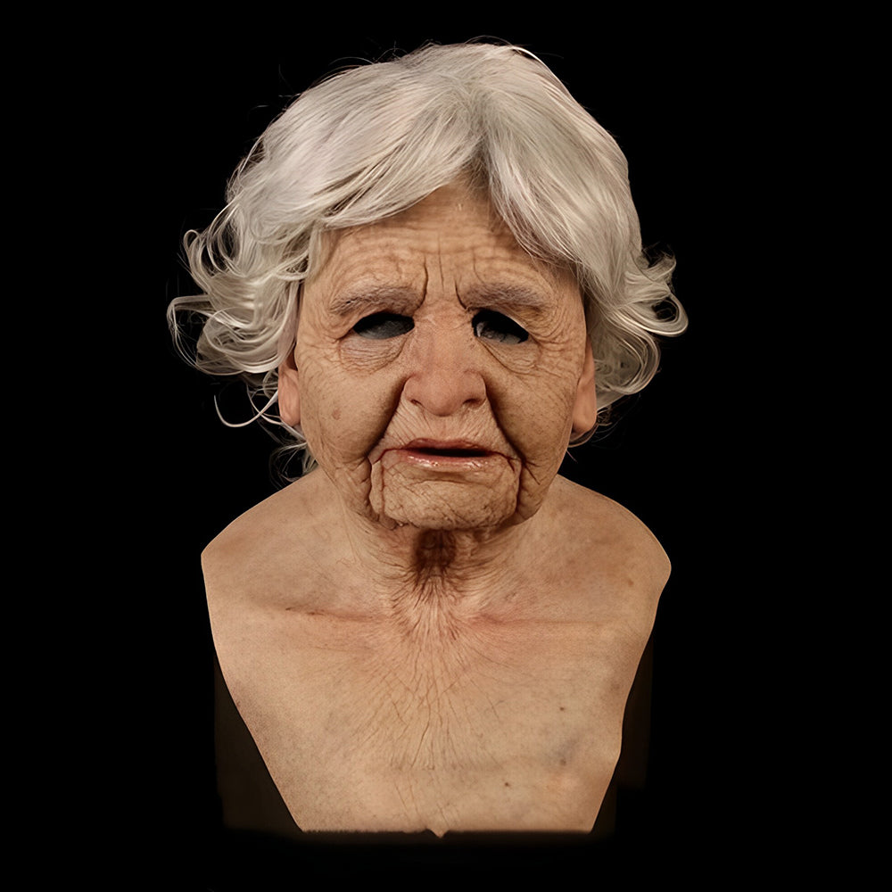 Niropi | Realistic Old Man Mask – Halloween and Cosplay Latex Mask with Movable Mouth