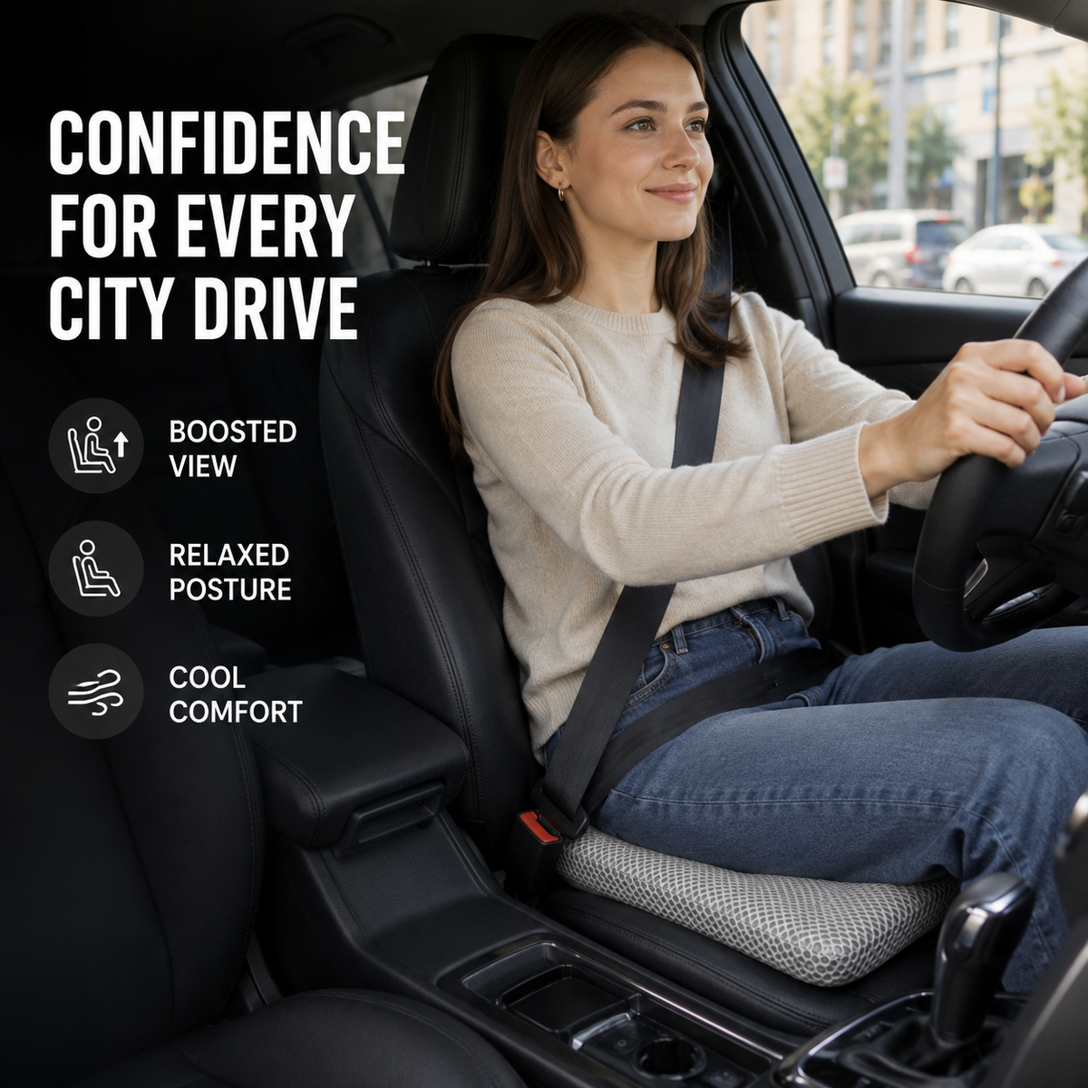 Niropi | RideLift Breathable Honeycomb Seat Cushion