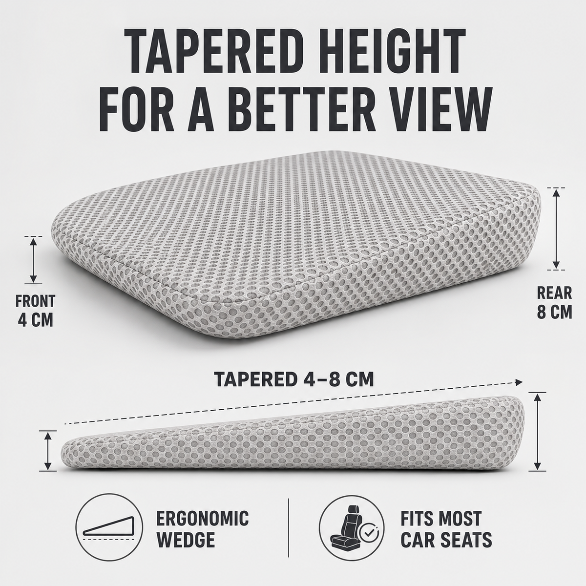 Niropi | RideLift Breathable Honeycomb Seat Cushion