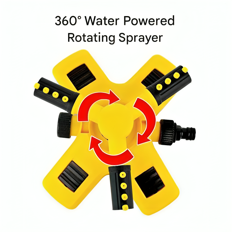 Niropi | Rotating Sprinkler for Lawn | 360° Coverage, Water-Saving Technology & Adjustable Spray for Efficient Garden Irrigation