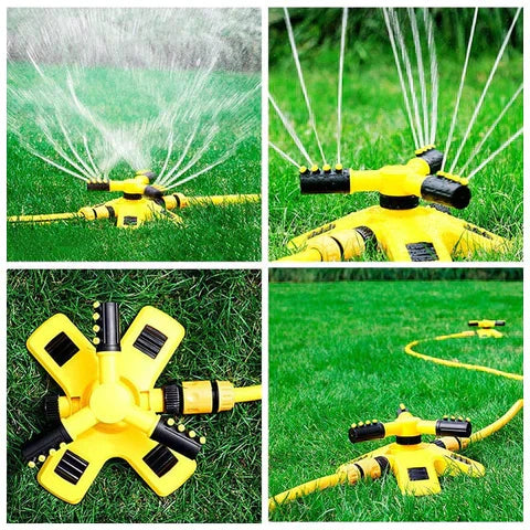Niropi | Rotating Sprinkler for Lawn | 360° Coverage, Water-Saving Technology & Adjustable Spray for Efficient Garden Irrigation