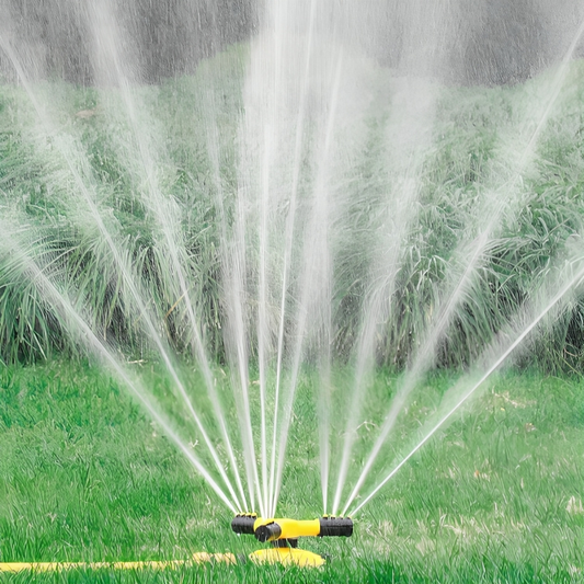 Niropi | Rotating Sprinkler for Lawn | 360° Coverage, Water-Saving Technology & Adjustable Spray for Efficient Garden Irrigation