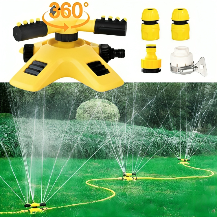 Niropi | Rotating Sprinkler for Lawn | 360° Coverage, Water-Saving Technology & Adjustable Spray for Efficient Garden Irrigation