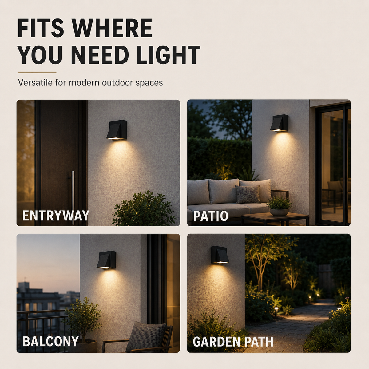 Niropi | Sconcera IP65-Rated Outdoor Wall Sconce