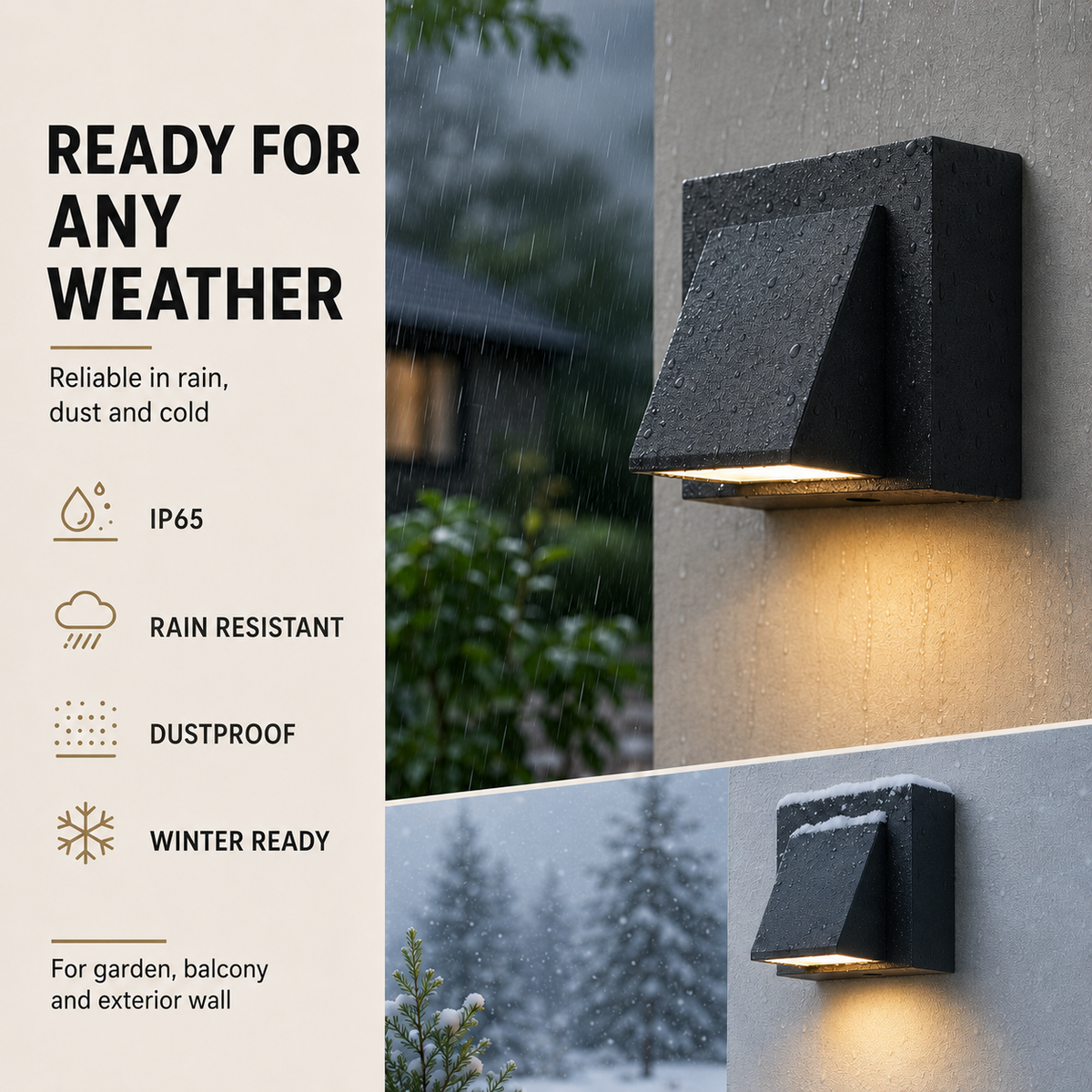 Niropi | Sconcera IP65-Rated Outdoor Wall Sconce