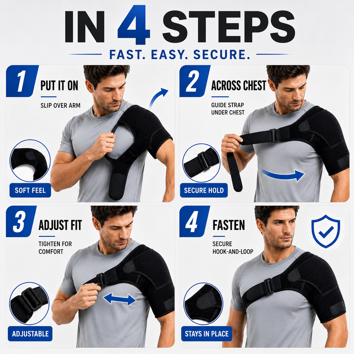 Niropi | Shouldrax Adjustable Shoulder Support Wrap