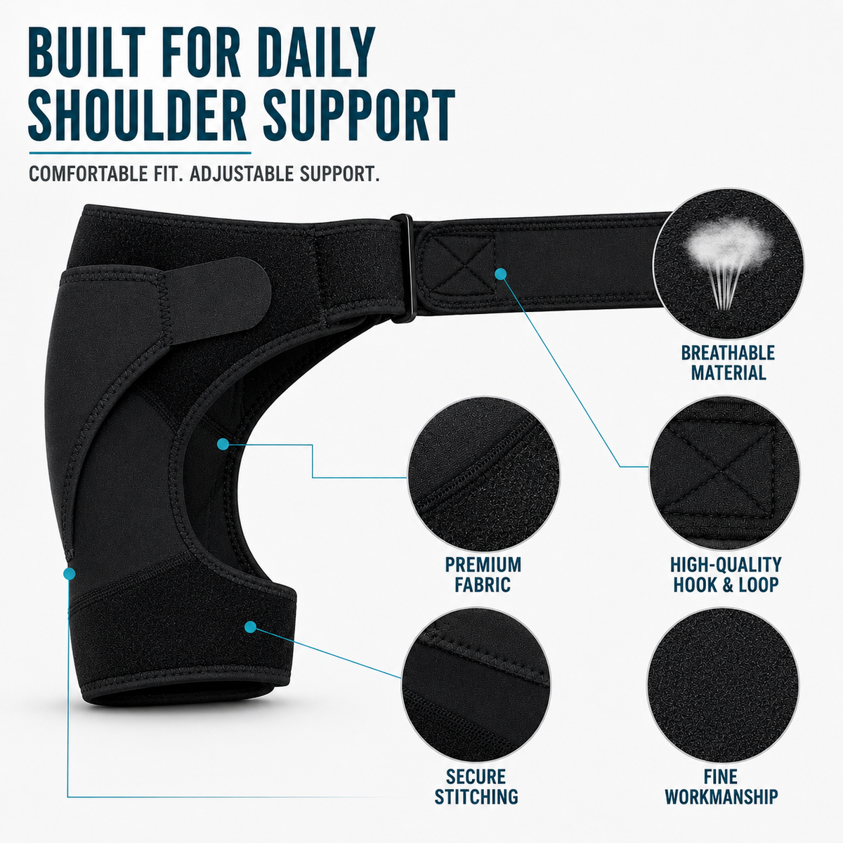 Niropi | Shouldrax Adjustable Shoulder Support Wrap