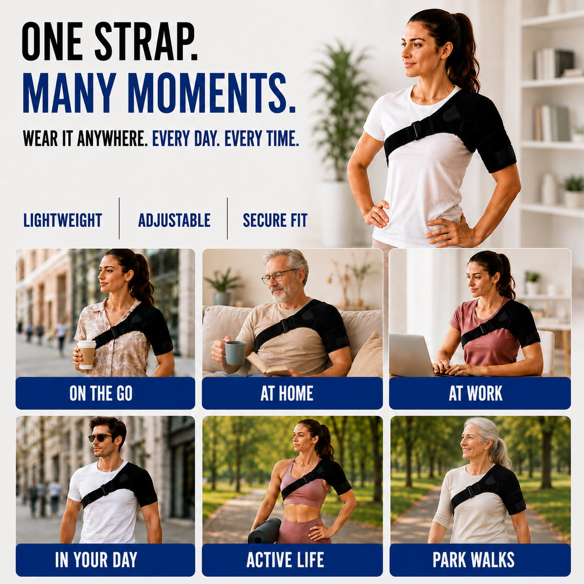 Niropi | Shouldrax Adjustable Shoulder Support Wrap