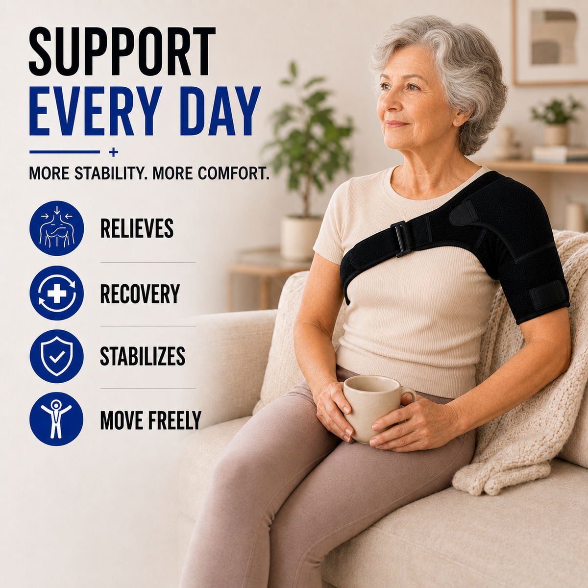 Niropi | Shouldrax Adjustable Shoulder Support Wrap