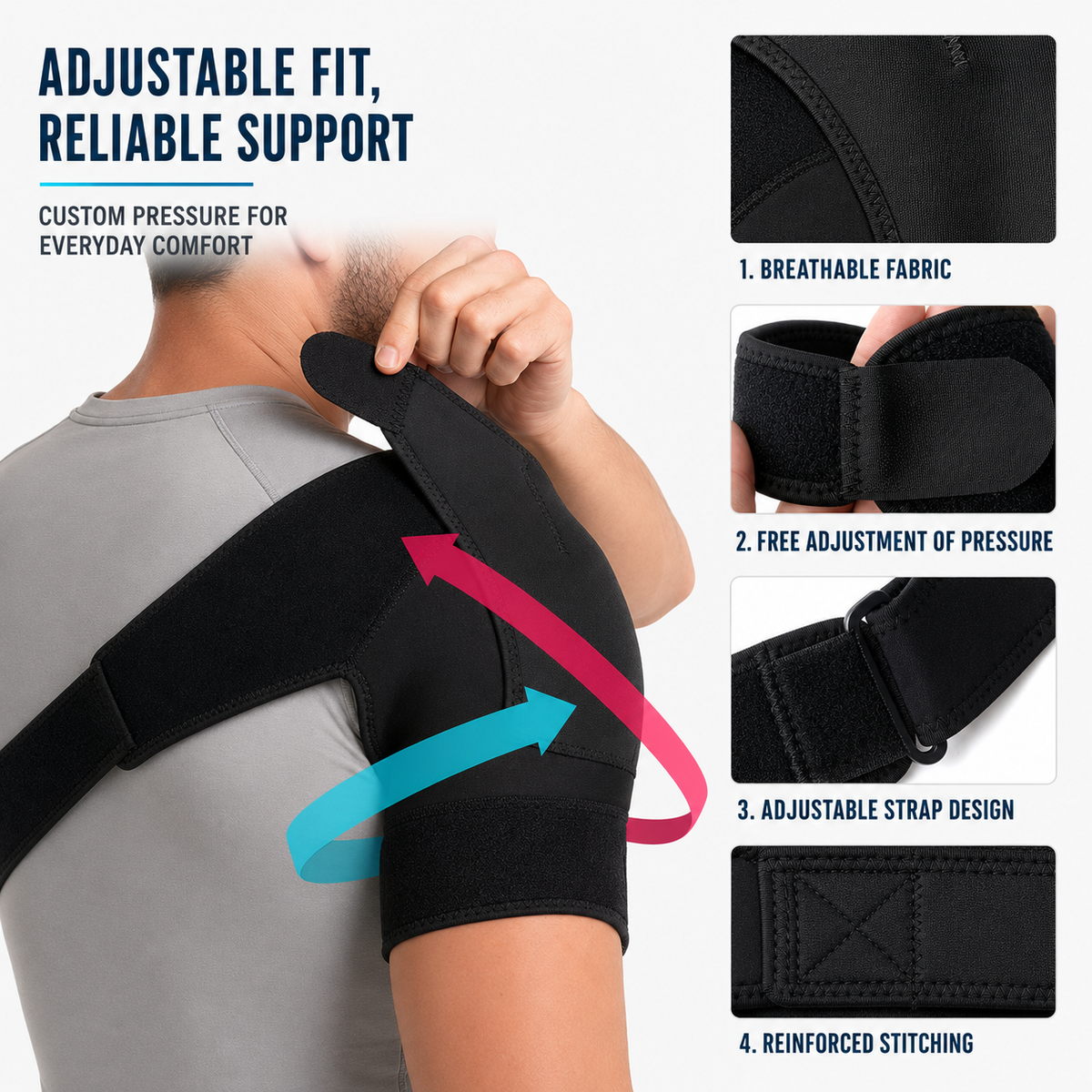 Niropi | Shouldrax Adjustable Shoulder Support Wrap