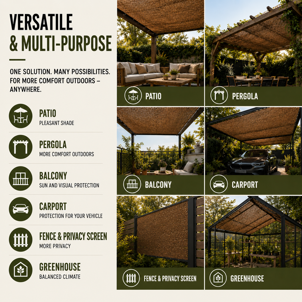 Niropi | SolariMesh Outdoor Shade Canopy