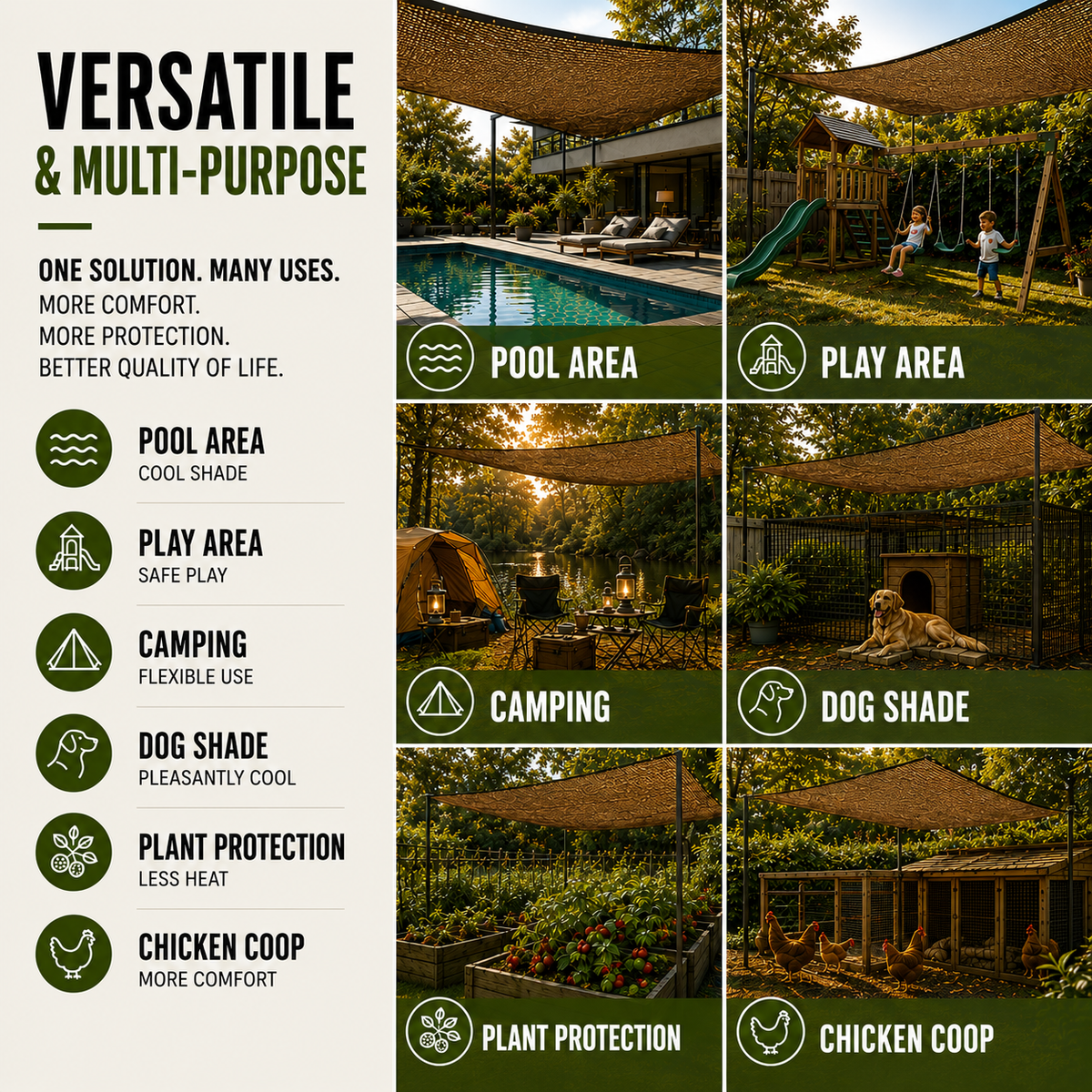 Niropi | SolariMesh Outdoor Shade Canopy