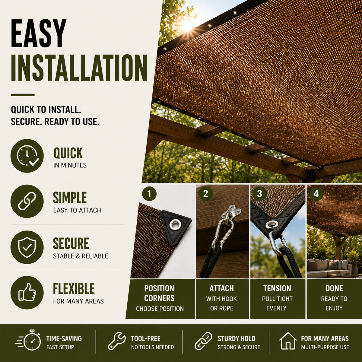 Niropi | SolariMesh Outdoor Shade Canopy