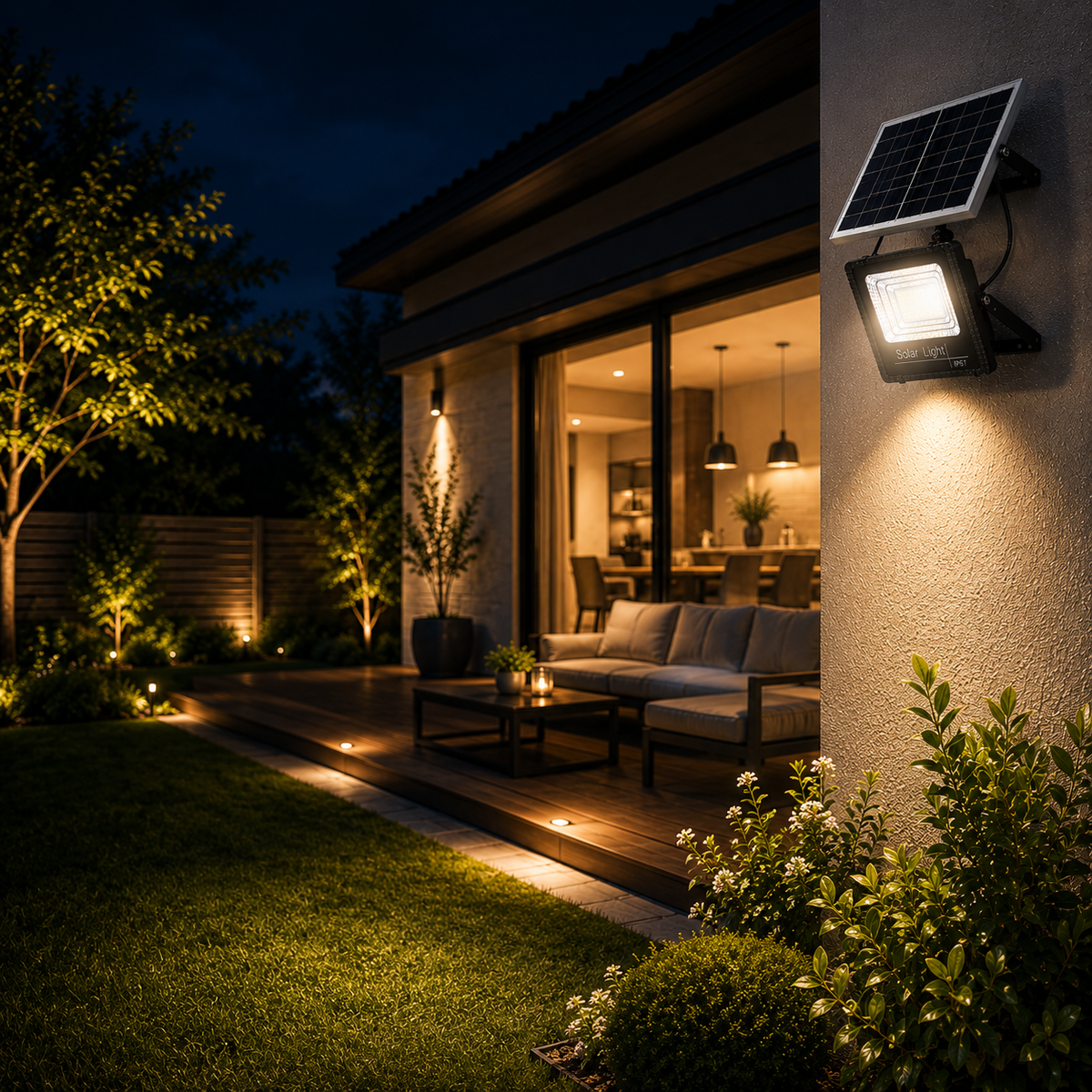 Niropi | Soluxe Solar-Powered Outdoor Flood Light With Remote