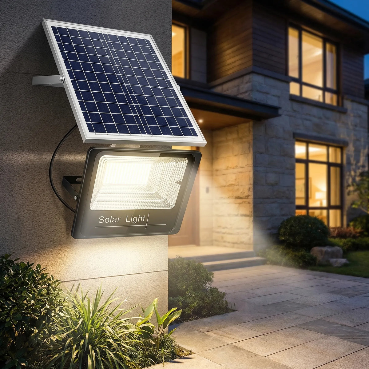 Niropi | Soluxe Solar-Powered Outdoor Flood Light With Remote
