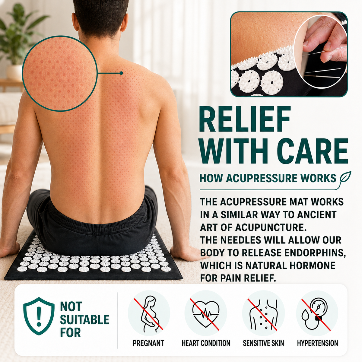 Niropi | Spikelyn Acupressure Therapy Mat Set