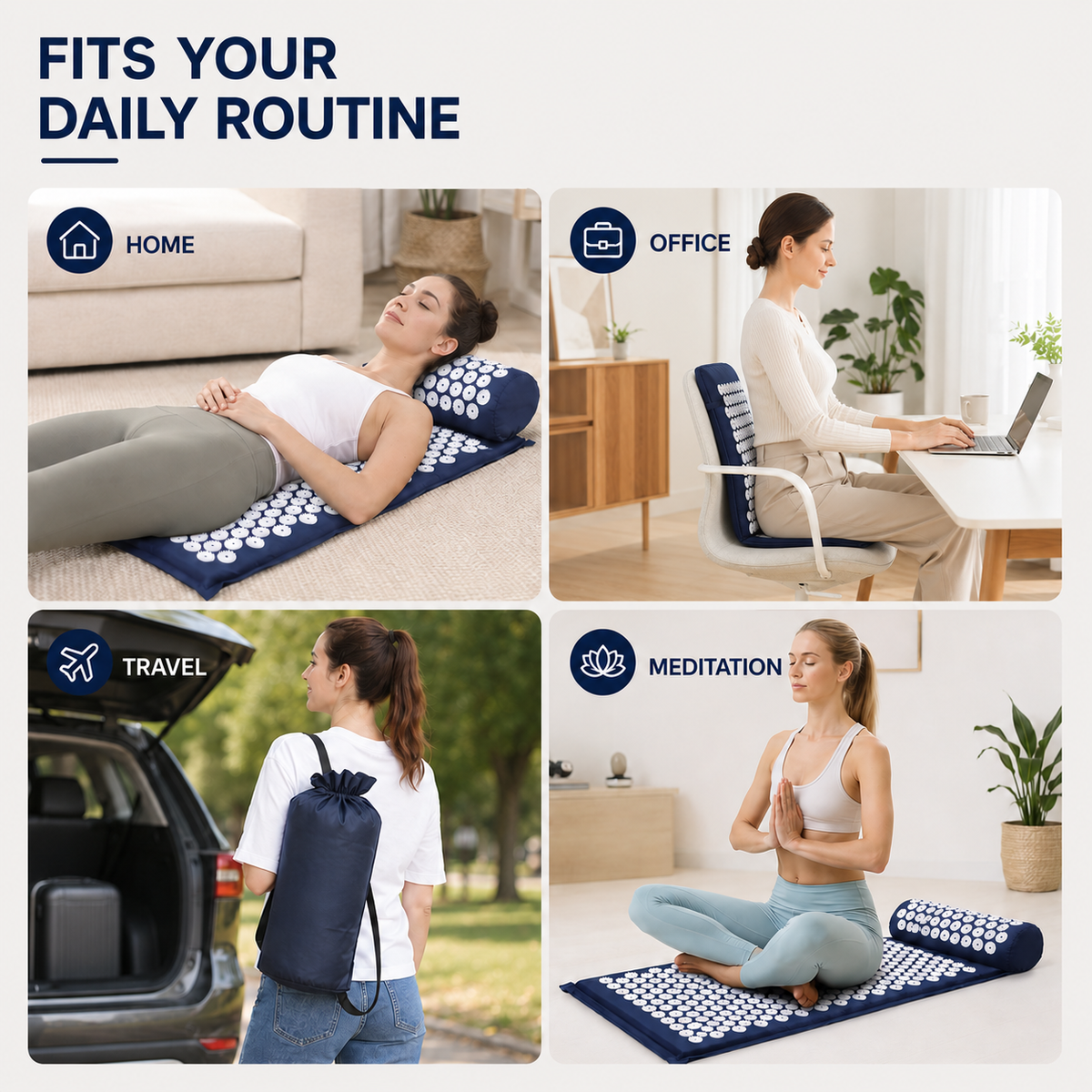 Niropi | Spikelyn Acupressure Therapy Mat Set