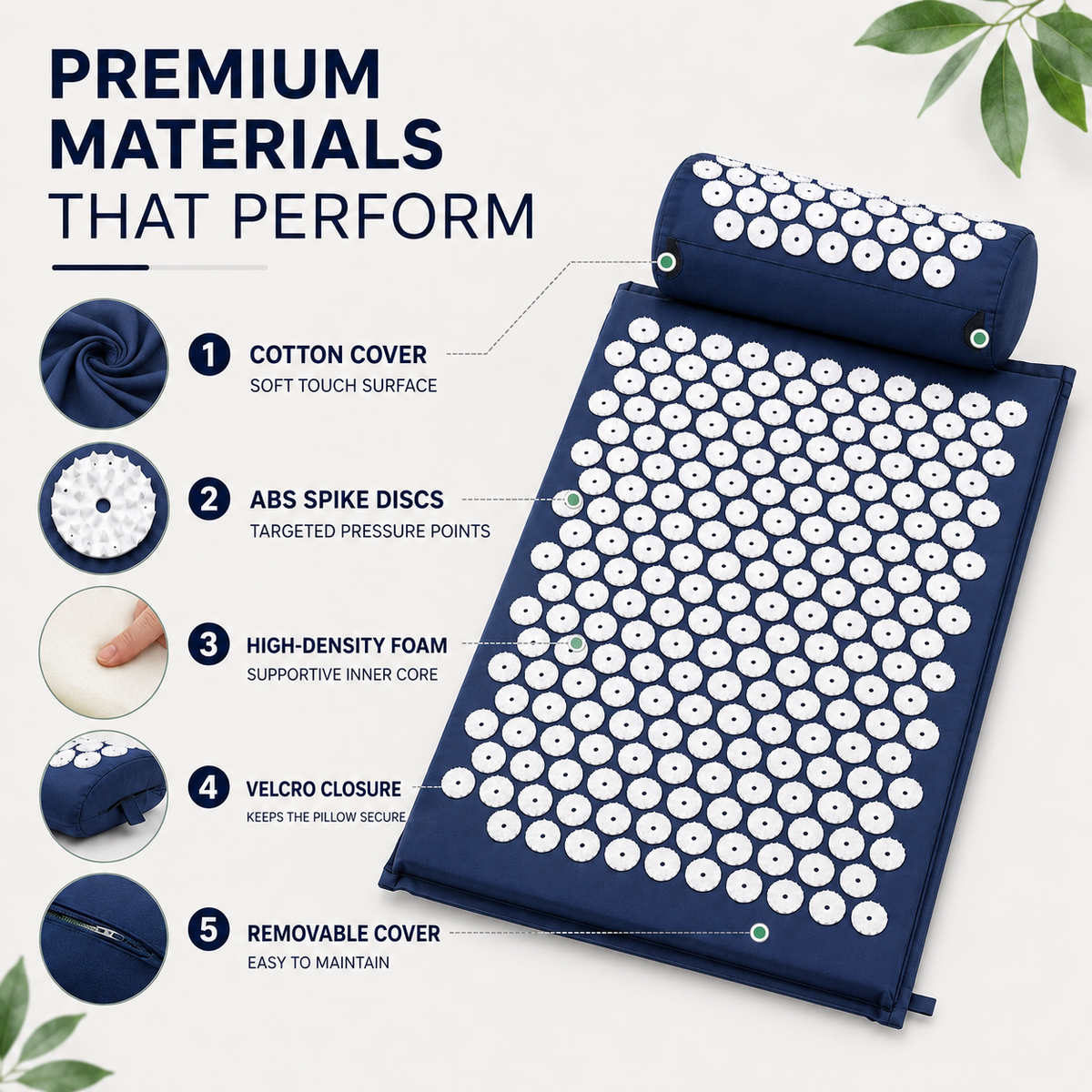 Niropi | Spikelyn Acupressure Therapy Mat Set