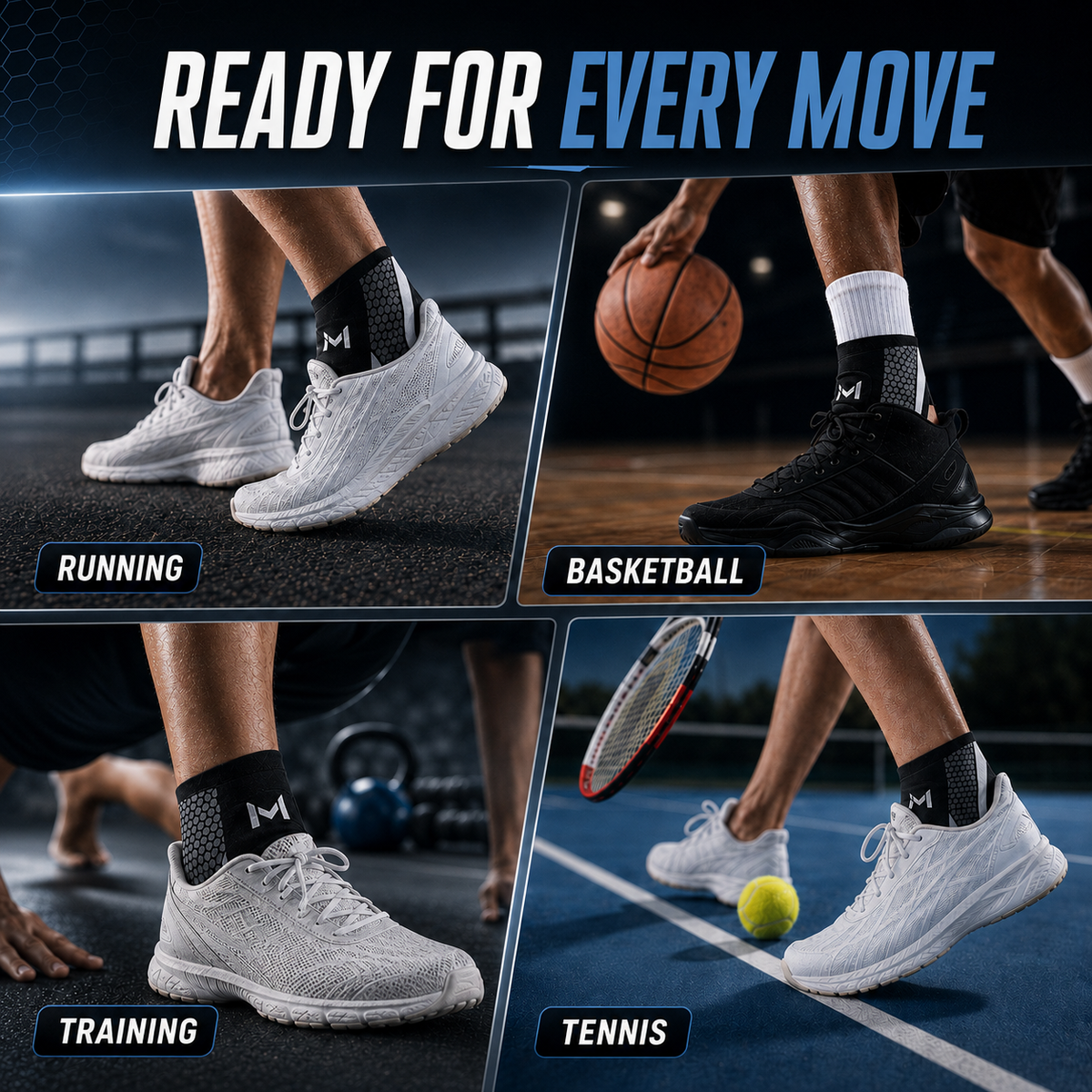 Niropi | StrideSentry Adjustable Ankle Support Sleeve