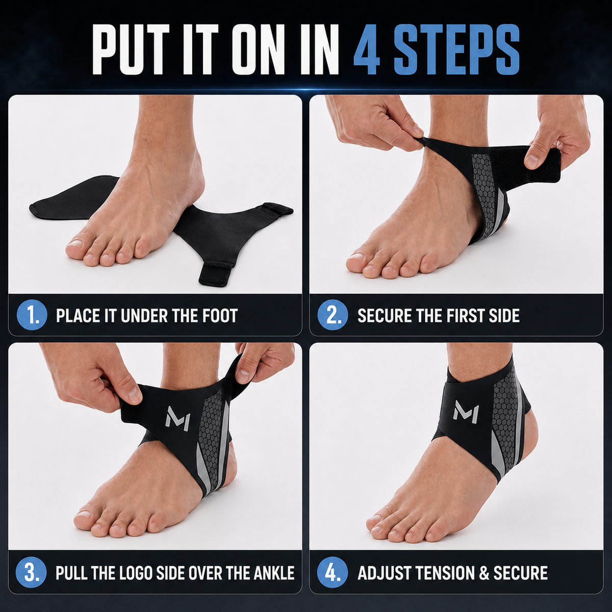Niropi | StrideSentry Adjustable Ankle Support Sleeve