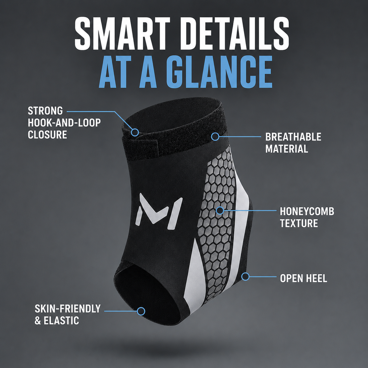 Niropi | StrideSentry Adjustable Ankle Support Sleeve