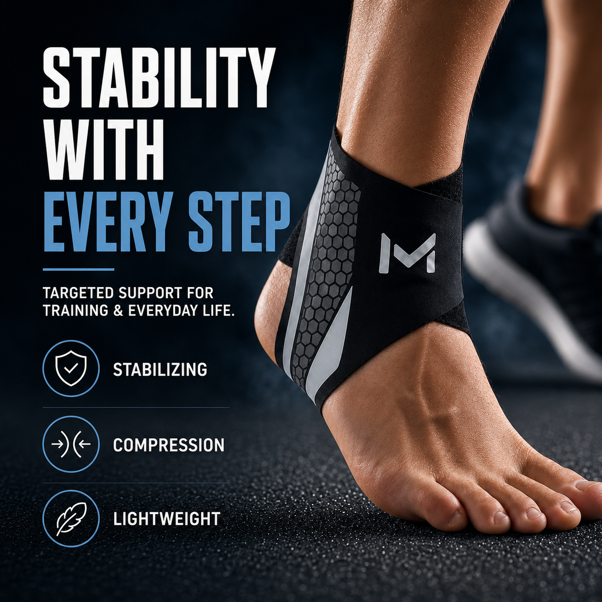 Niropi | StrideSentry Adjustable Ankle Support Sleeve